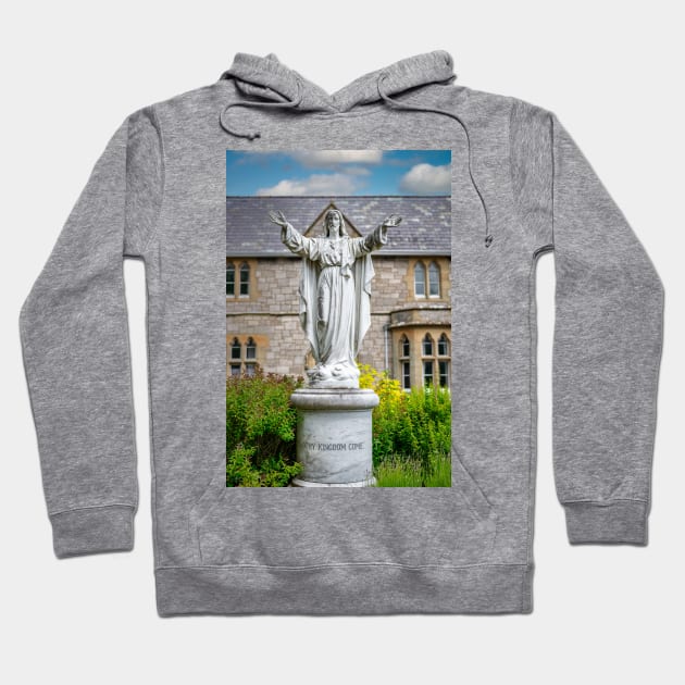 Statue of Christ Hoodie by Adrian Evans Photography